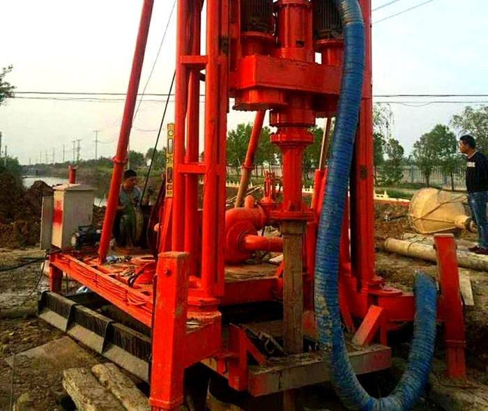 6寸液压步履式正反循环钻机